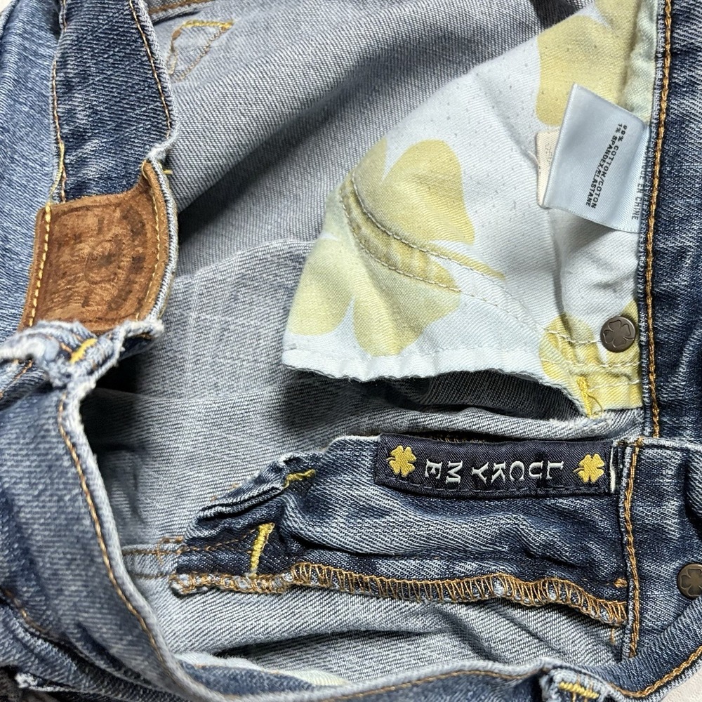 Lucky Brand Jeans Womens 8/29 Distressed Blue Denim Sofia Capri Crop Leg Comfort - Picture 10 of 13